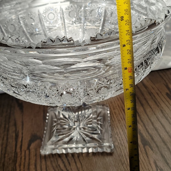 Miller Crystal large pedestal bowl - Picture 14 of 17